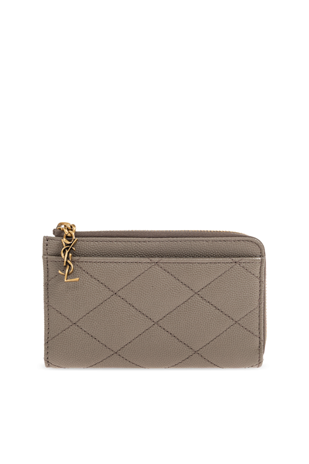 Leather card holder 'Cassandre' od Saint Laurent