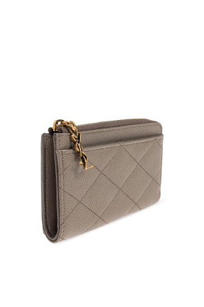Saint Laurent Leather card holder 'Cassandre'