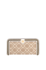 Tory Burch beige Monogrammed wallet