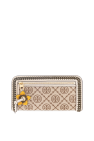 Tory Burch beige Monogrammed wallet