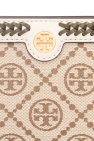 Tory Burch beige Monogrammed wallet
