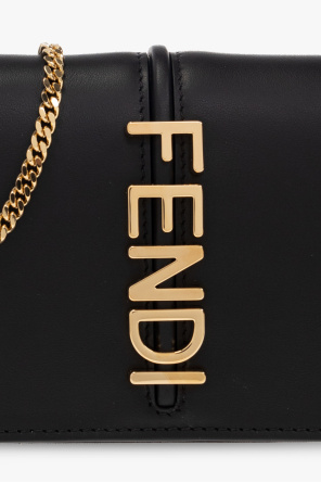 Fendi Portfel na łańcuchu ’Fendigraphy’