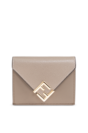 Leather wallet with logo