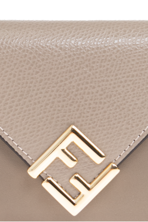 Fendi Cartera de cuero con logo