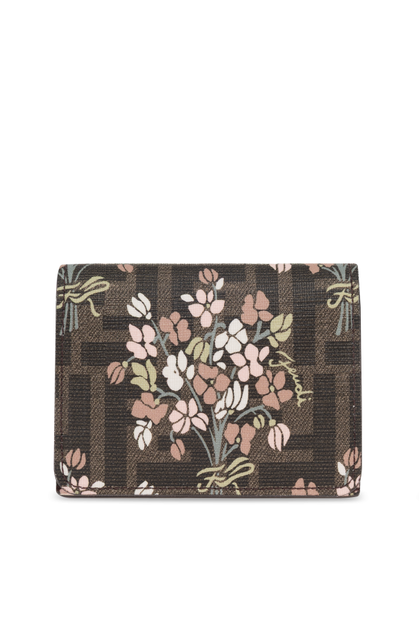 Wallet with floral motif od Fendi