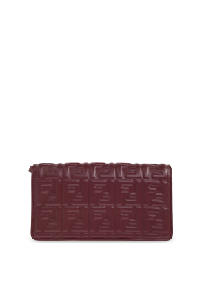 Fendi Cartera de cuero con cadena