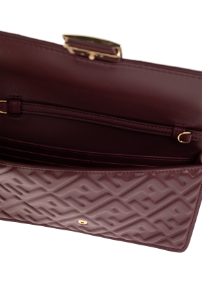 Fendi Cartera de cuero con cadena