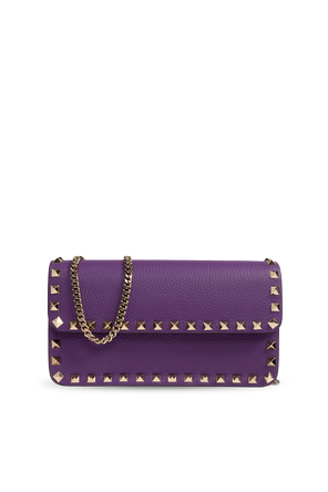 Leather wallet with chain