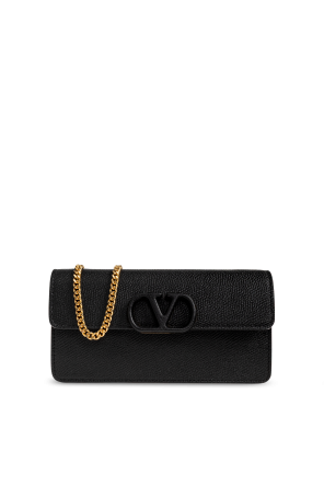 Leather wallet with chain