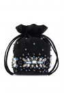 Ganni BLACK Appliquéd hand bag