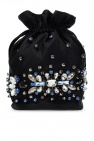 Ganni BLACK Appliquéd hand bag