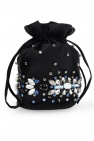Ganni BLACK Appliquéd hand bag