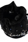 Ganni BLACK Appliquéd hand bag
