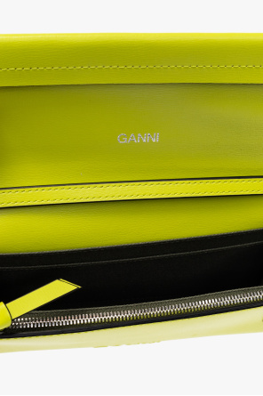 Ganni Leather wallet on chain