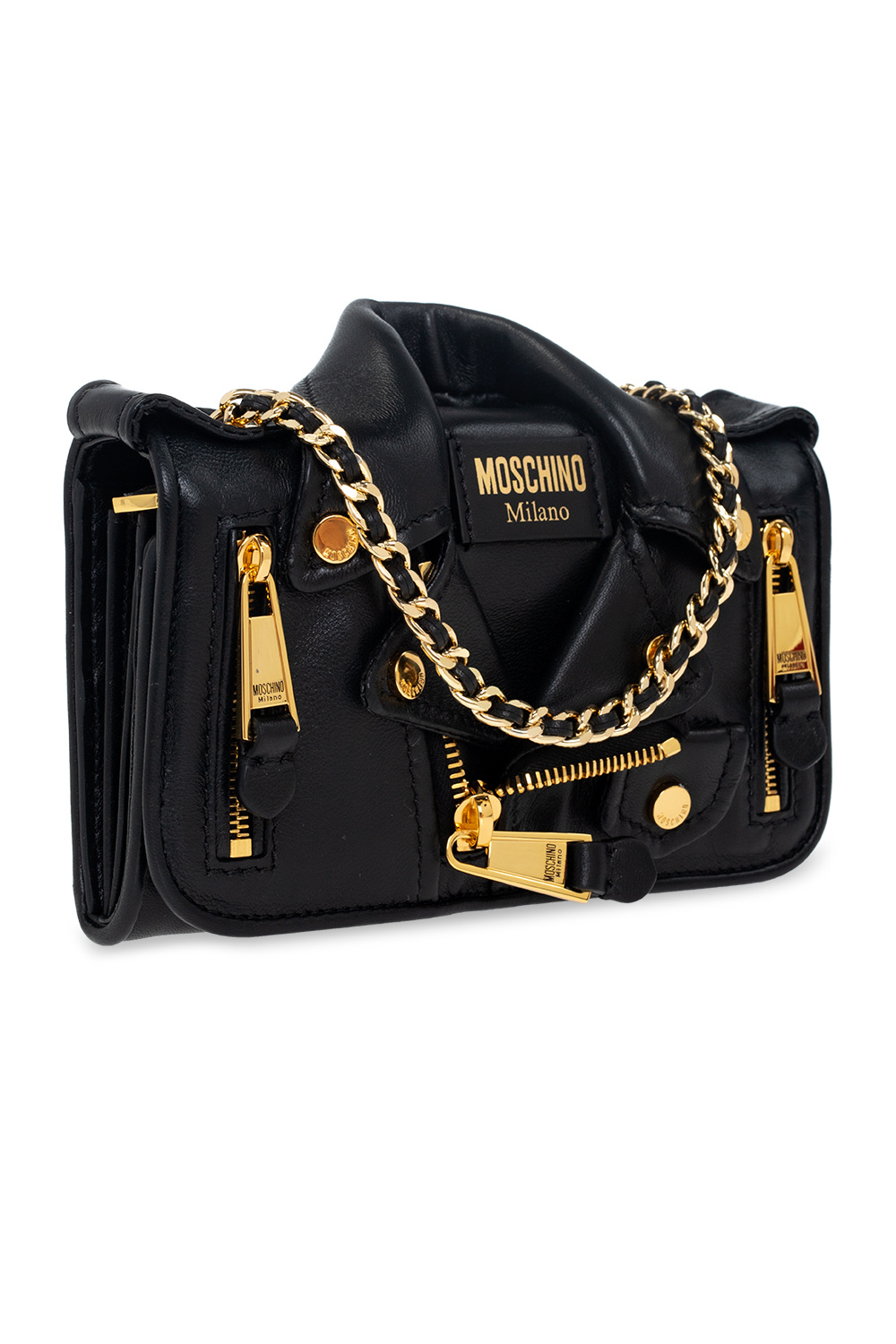 Moschino ‘Biker Micro’ shoulder bag