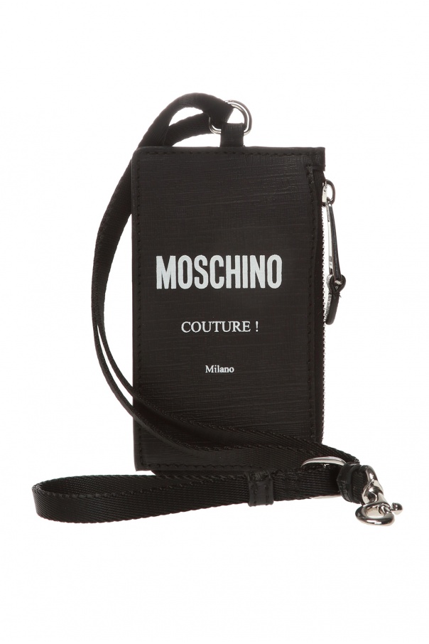 Moschino Card holder with strap