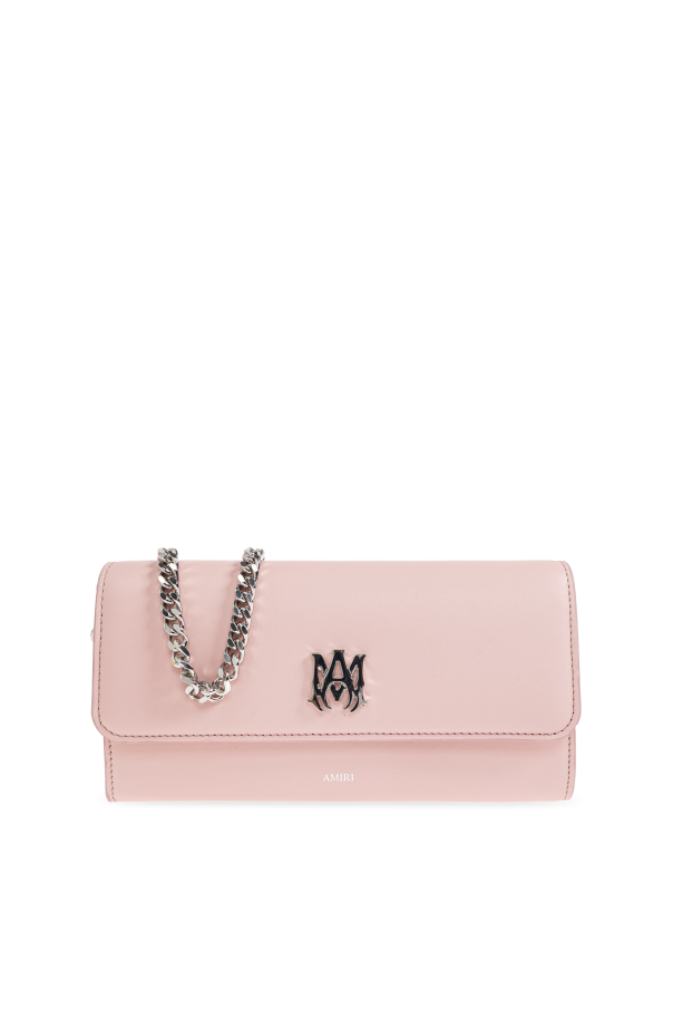 Leather wallet on a chain od Amiri