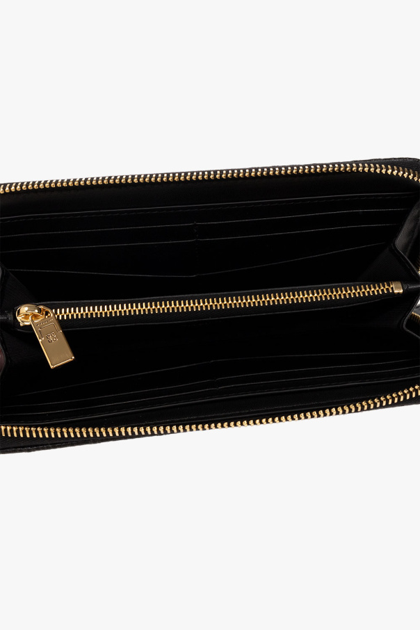 Givenchy Borsa Givenchy Nightingale in pelle nera viola e dorata