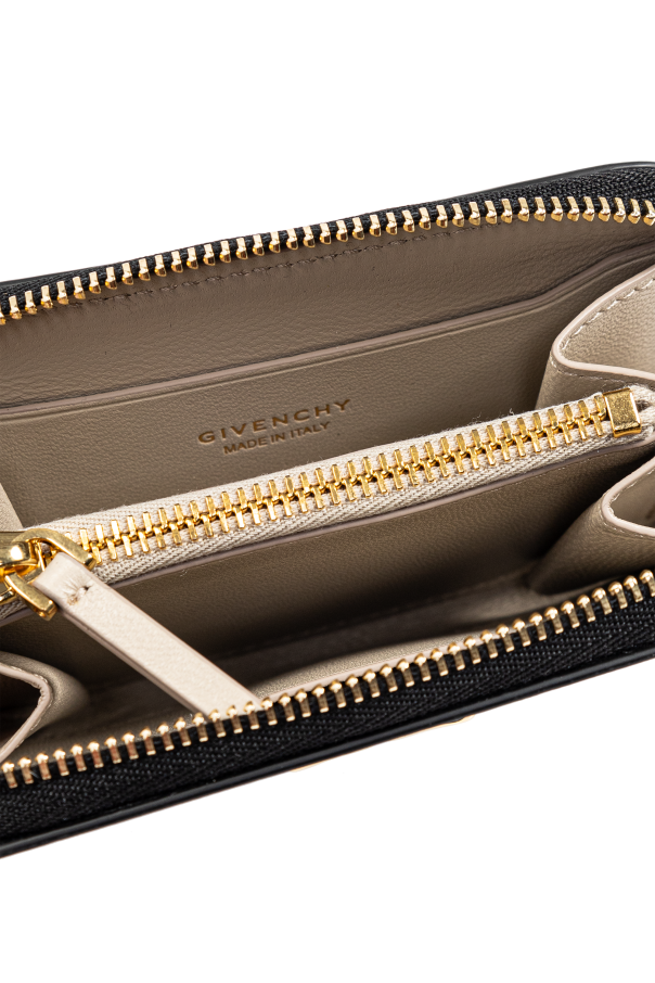 Givenchy Leather wallet with logo-shaped applique