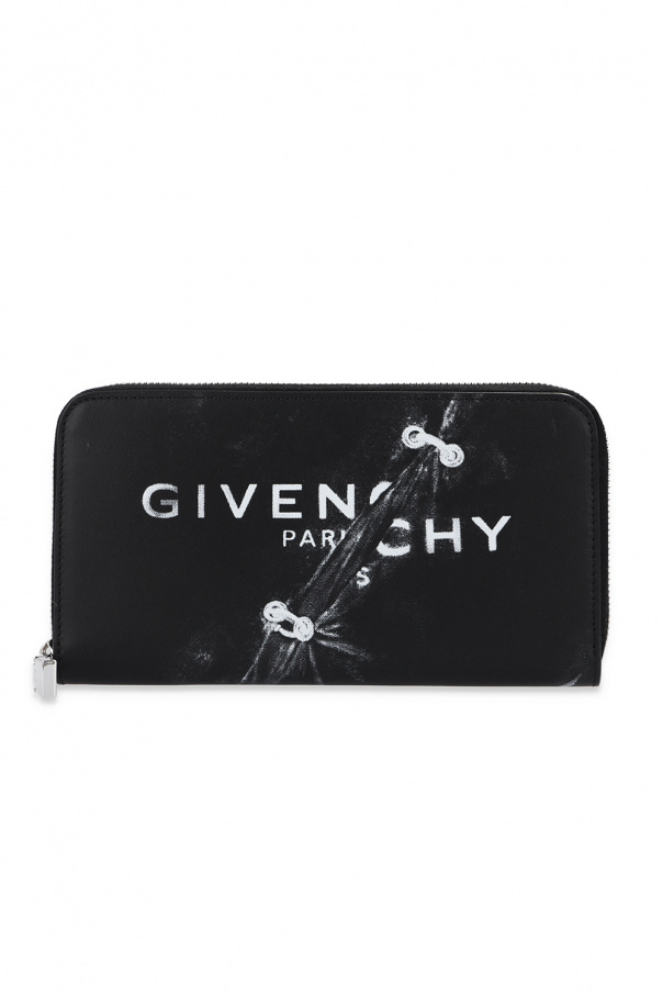 givenchy Shearling Wallet with logo