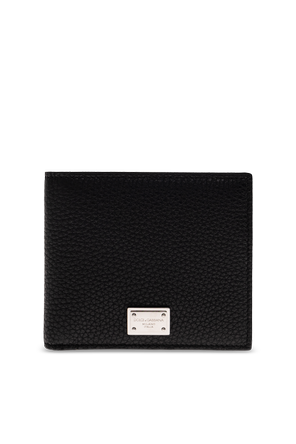 Cartera de piel con logo