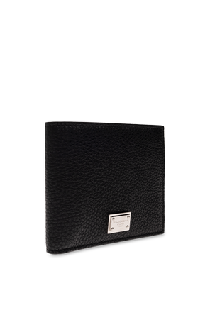 Dolce & Gabbana Cartera de piel con logo