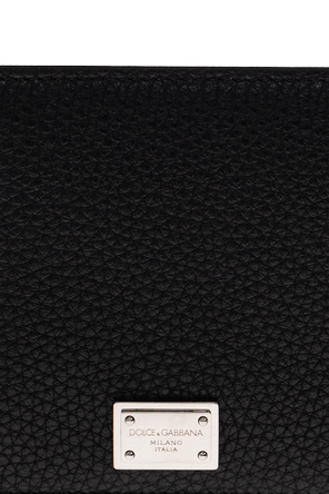 Dolce & Gabbana Cartera de piel con logo