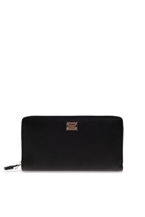 Cartera de piel con logo