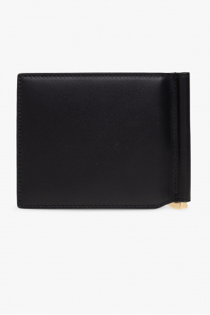 logo appliqued skirt dolce gabbana skirt Leather wallet
