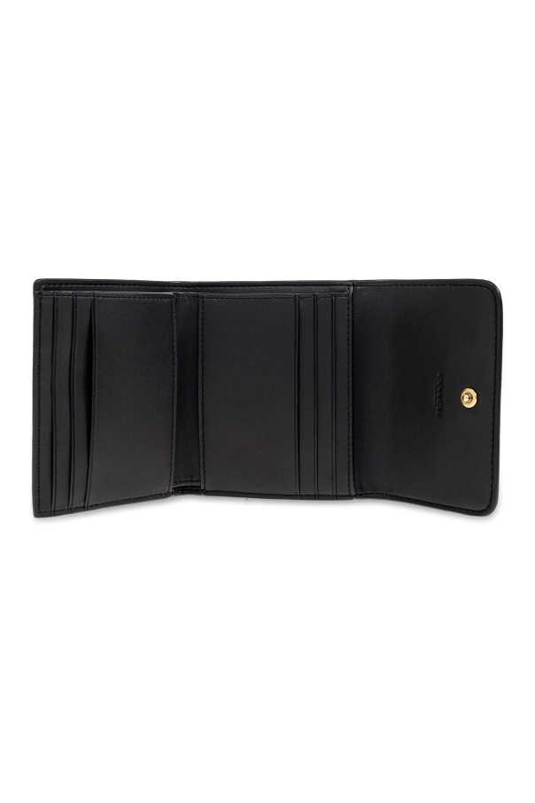 Coach Cartera de cuero con logo