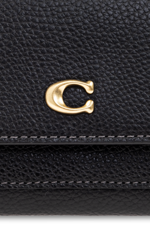 Coach Cartera de cuero con logo