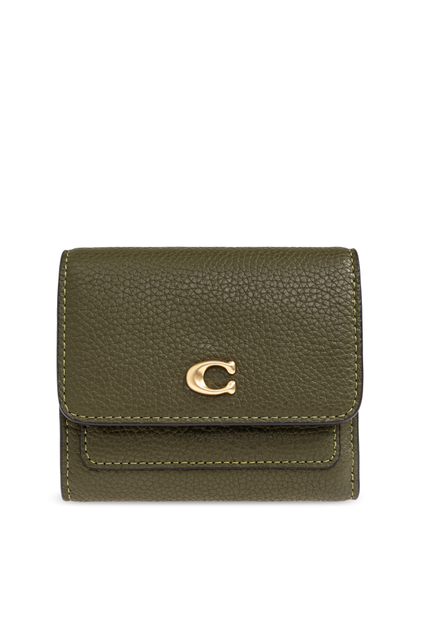 Leather wallet with logo od Coach