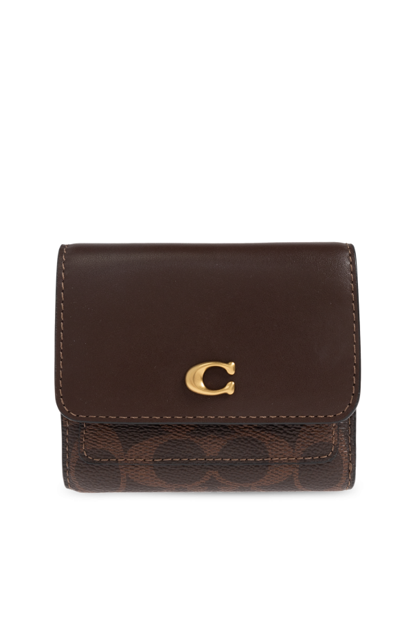 Leather wallet with logo od Coach