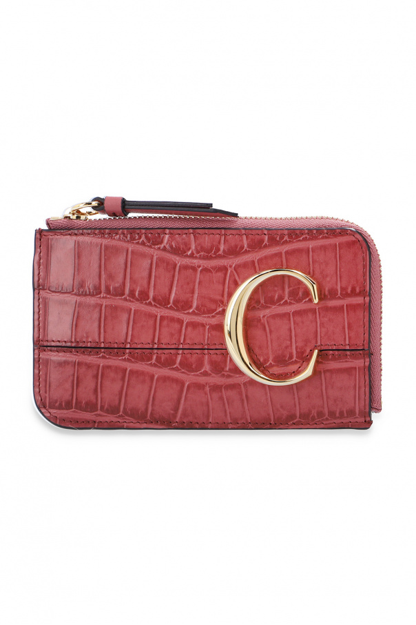 Chloé 'Chloé C' card case with logo