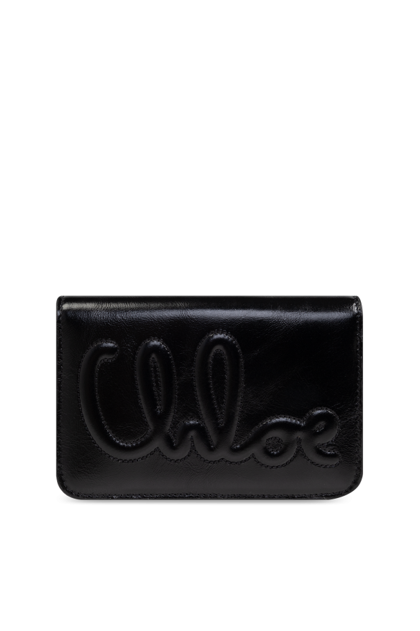 Chloé Leather wallet with logo