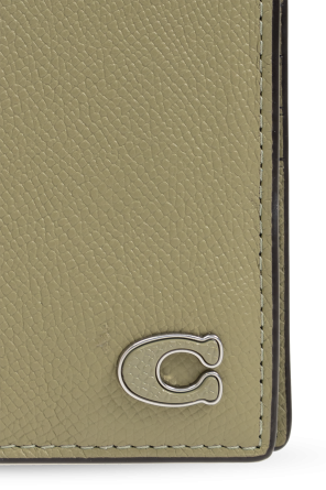 coach Espadrilles Leather wallet with logo