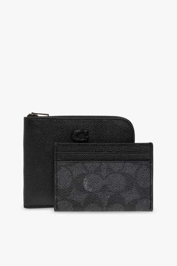 Wallet and card holder set od Coach