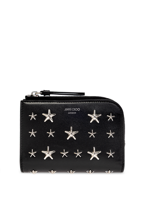 Leather wallet with logo