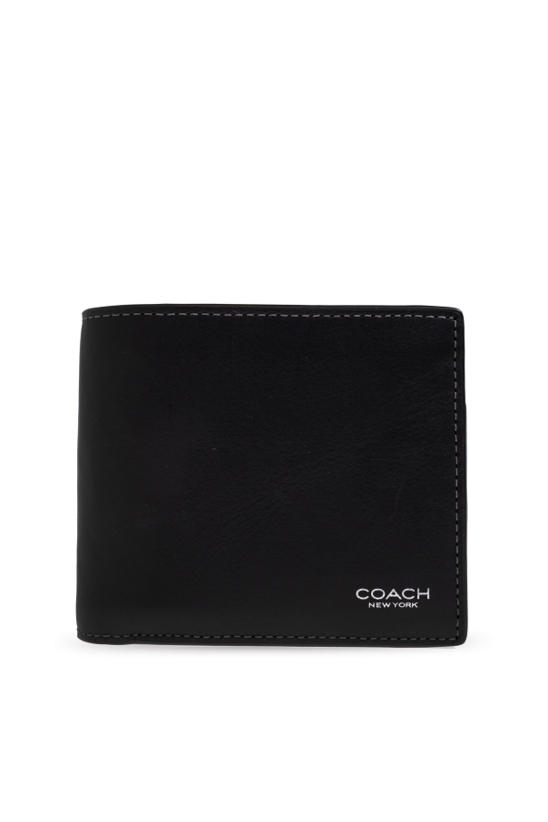 Leather wallet with logo od Coach