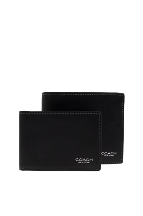 Coach Leather wallet with logo