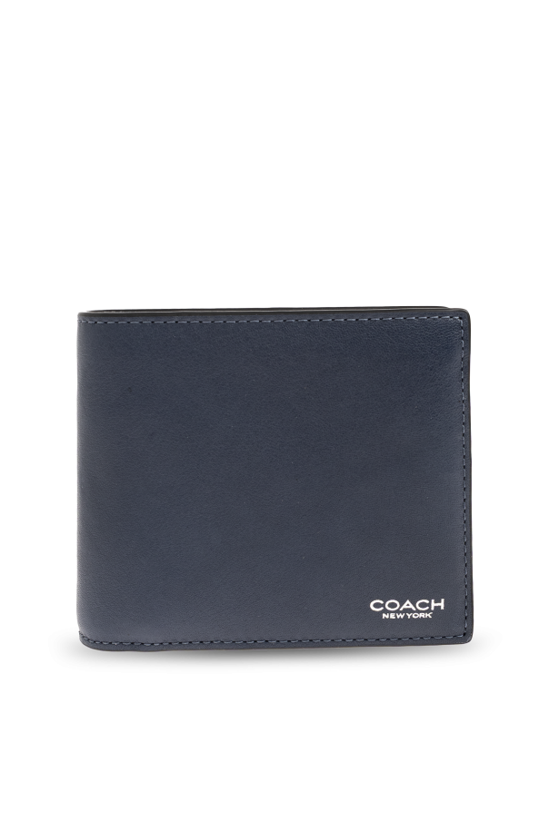 Leather wallet with logo od Coach