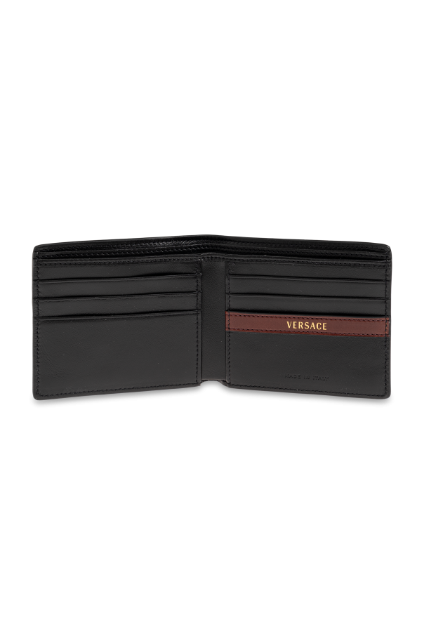 Versace Leather wallet with appliqué