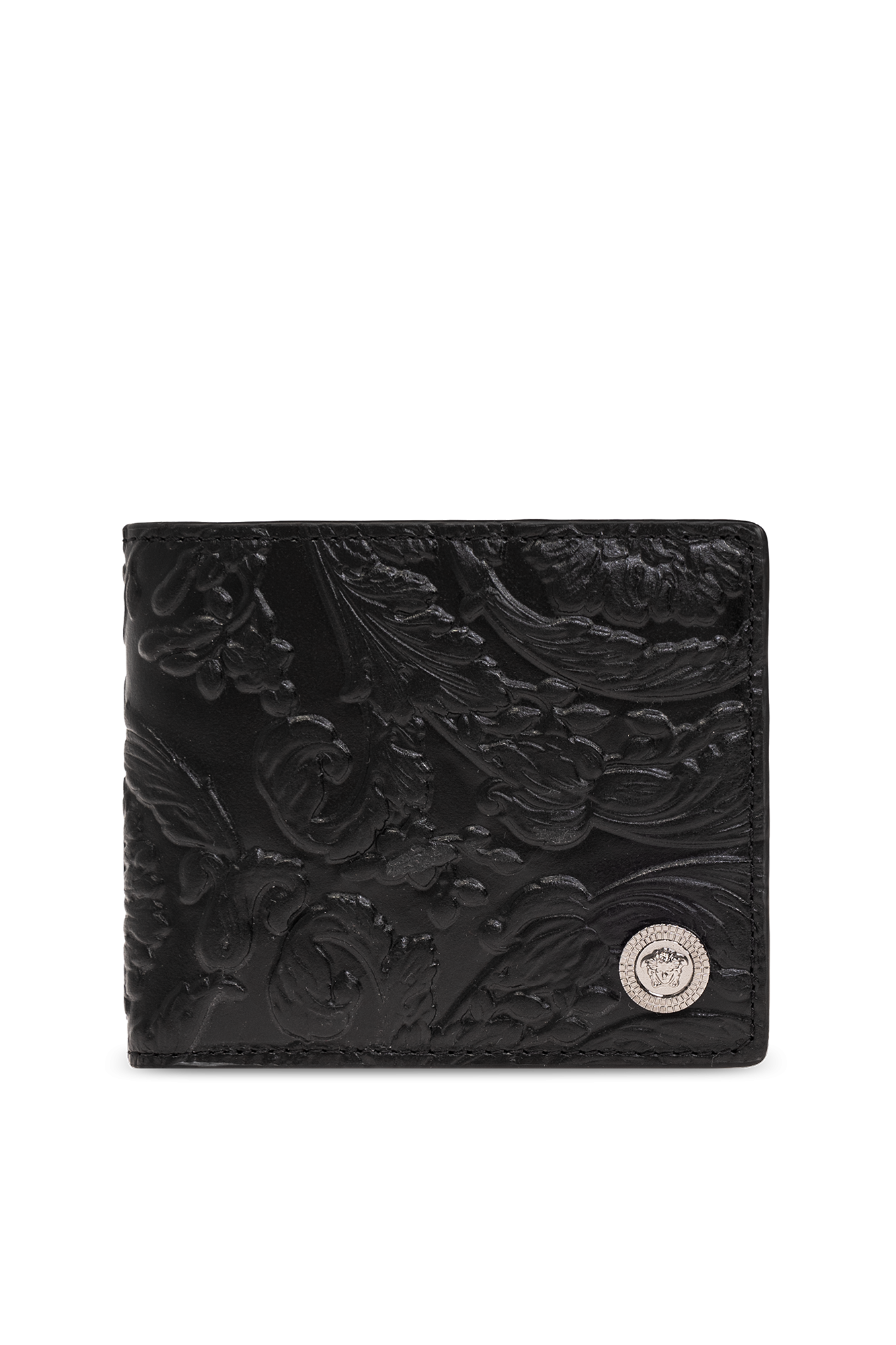 Black Leather wallet Versace - Vitkac Canada