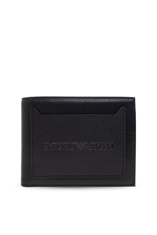 Leather wallet with logo od Emporio Armani