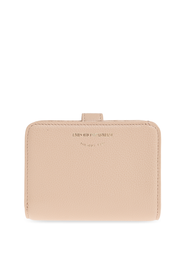 Emporio Armani Skórzany portfel z logo