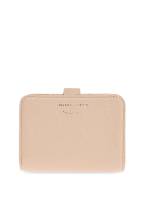 Skórzany portfel z logo od Emporio Armani