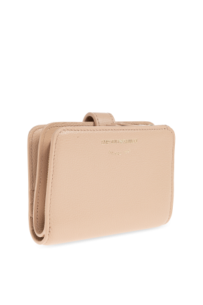 Emporio Armani Skórzany portfel z logo