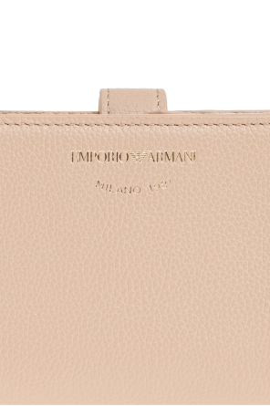Emporio Armani Skórzany portfel z logo