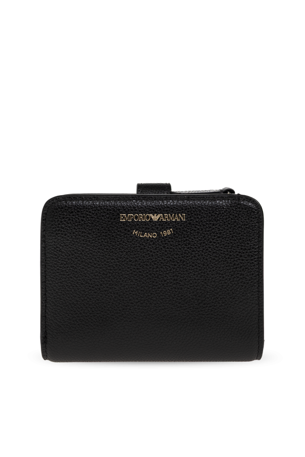 Leather wallet with logo od Emporio Armani