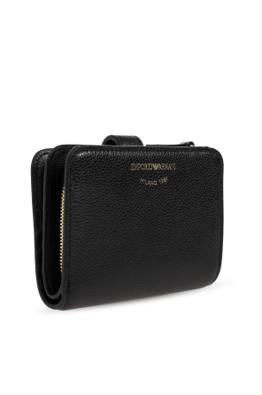 Emporio Armani Leather wallet with logo